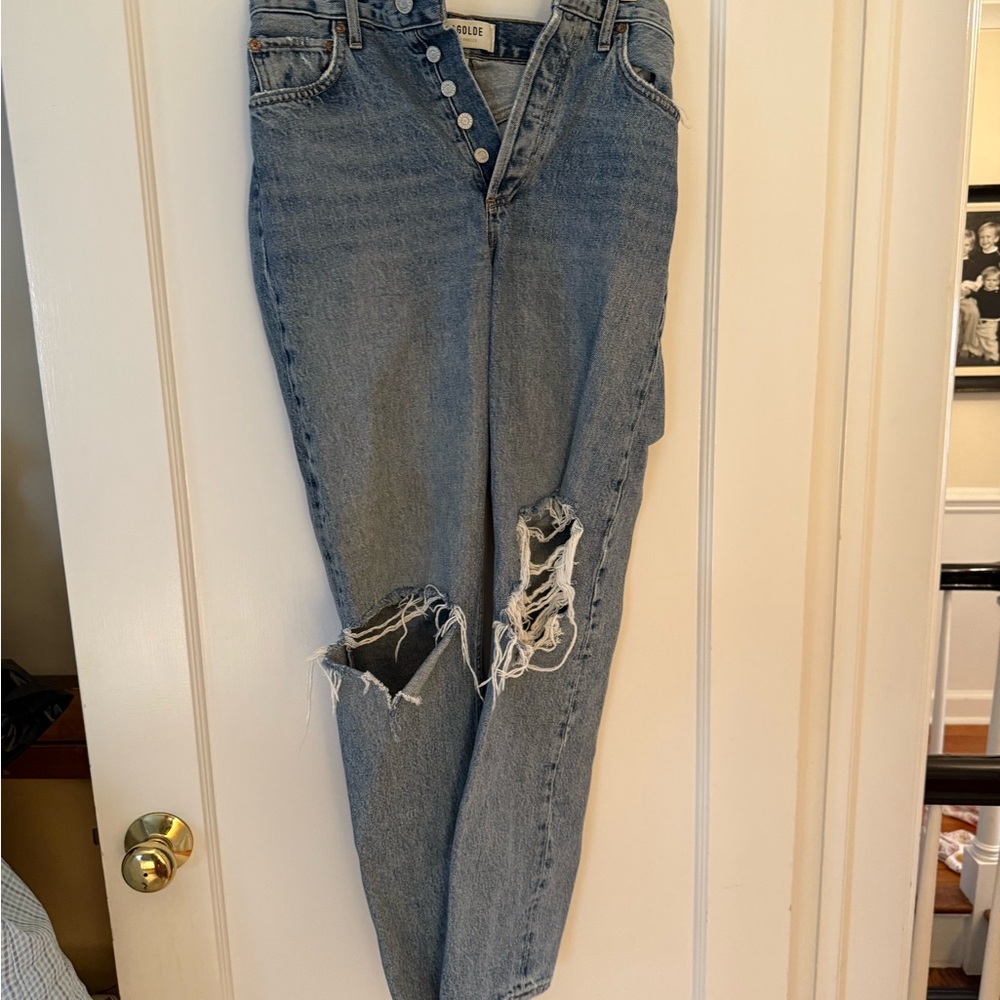 AGOLDE Distressed Blue Jeans